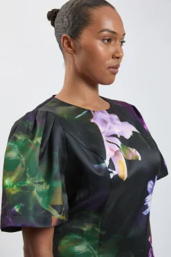 KarenMillen Haut En Sergé À Imprimé Fleuri Grande Taille<Femme Tops D’Automne|Tops