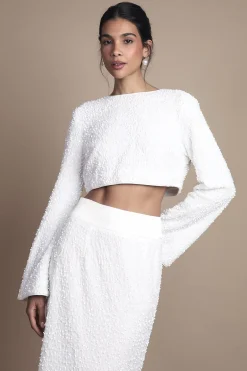 Coast Haut en Velours à Sequins avec Nœud au Dos<Femme Tops