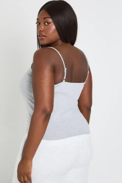 Haut Grande Taille Avec Finitions En Dentelle Et Détail Noué Dos Échancré
