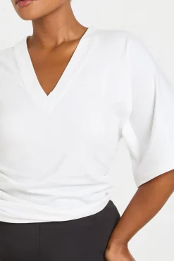 Haut Grande Taille Col V Taille Cintrée