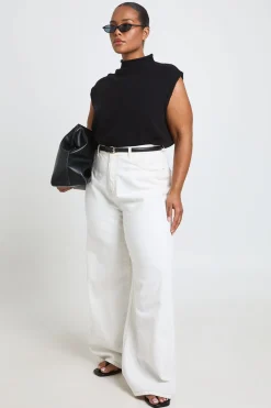 boohoo Haut Grande Taille En Maille Douce À Col Montant<Femme Pulls Et Gilets|Toutes Les Mailles