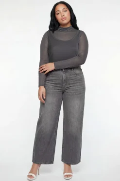 boohoo Haut Grande Taille 2-en-1 Superposé À Col Montant Et Manches Longues<Femme Tops