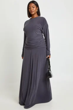 boohoo Haut Grande Taille À Manches Longues Style Blouson<Femme Tops