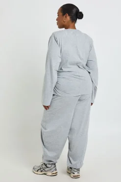 boohoo Haut Grande Taille À Manches Longues Avec Épaulettes Et Fronces Latérales<Femme Tops