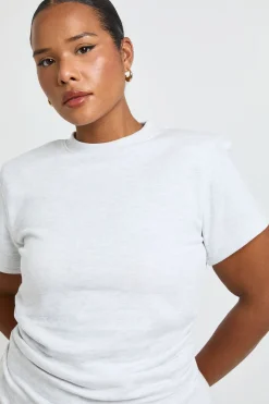 Haut Grande Taille À Épaulettes Et Buste Froncé