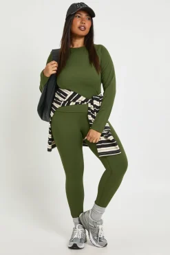 Haut Grande Taille Super Doux à Manches Longues avec Détails de Coutures
