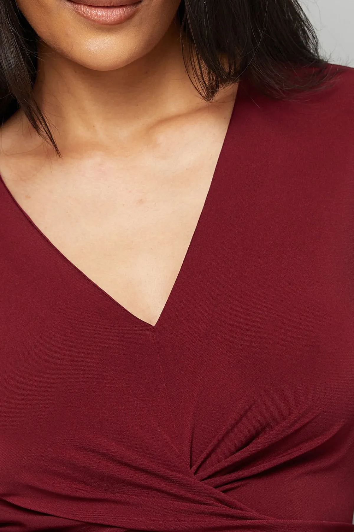 Wallis Haut Jersey Petite à Détail Torsadé Devant<Femme Tops