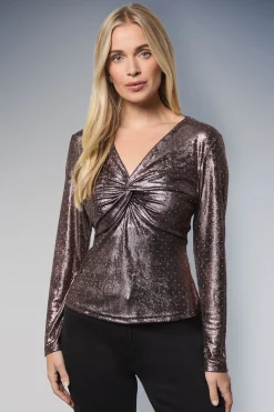 Wallis Haut Jersey Twist Hotfix Petite<Femme Tops