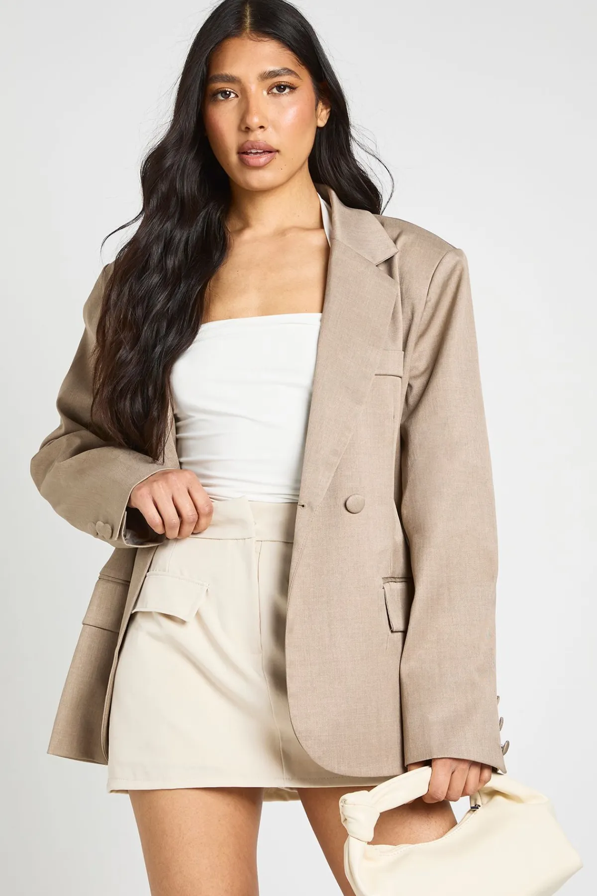 boohoo Haut Licou Froncé À Encolure Carrée Pour Grandes Tailles<Femme Tops