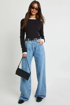 boohoo Haut long ajusté à manches longues<Femme Basiques|Tops