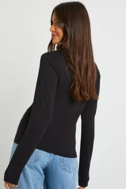 boohoo Haut long ajusté à manches longues<Femme Basiques|Tops