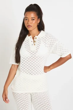 Haut Long Au Crochet Et Pantalon Large
