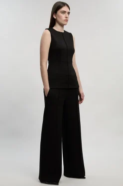 KarenMillen Haut Long Sans Manches Ponte<Femme Tops