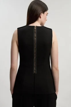 KarenMillen Haut Long Sans Manches Ponte<Femme Tops