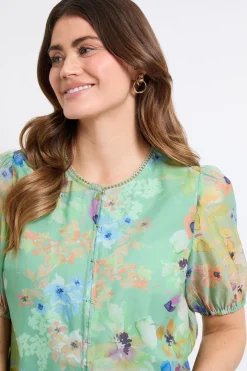 Wallis Haut À Manches Bouffantes En Organza<Femme Tops