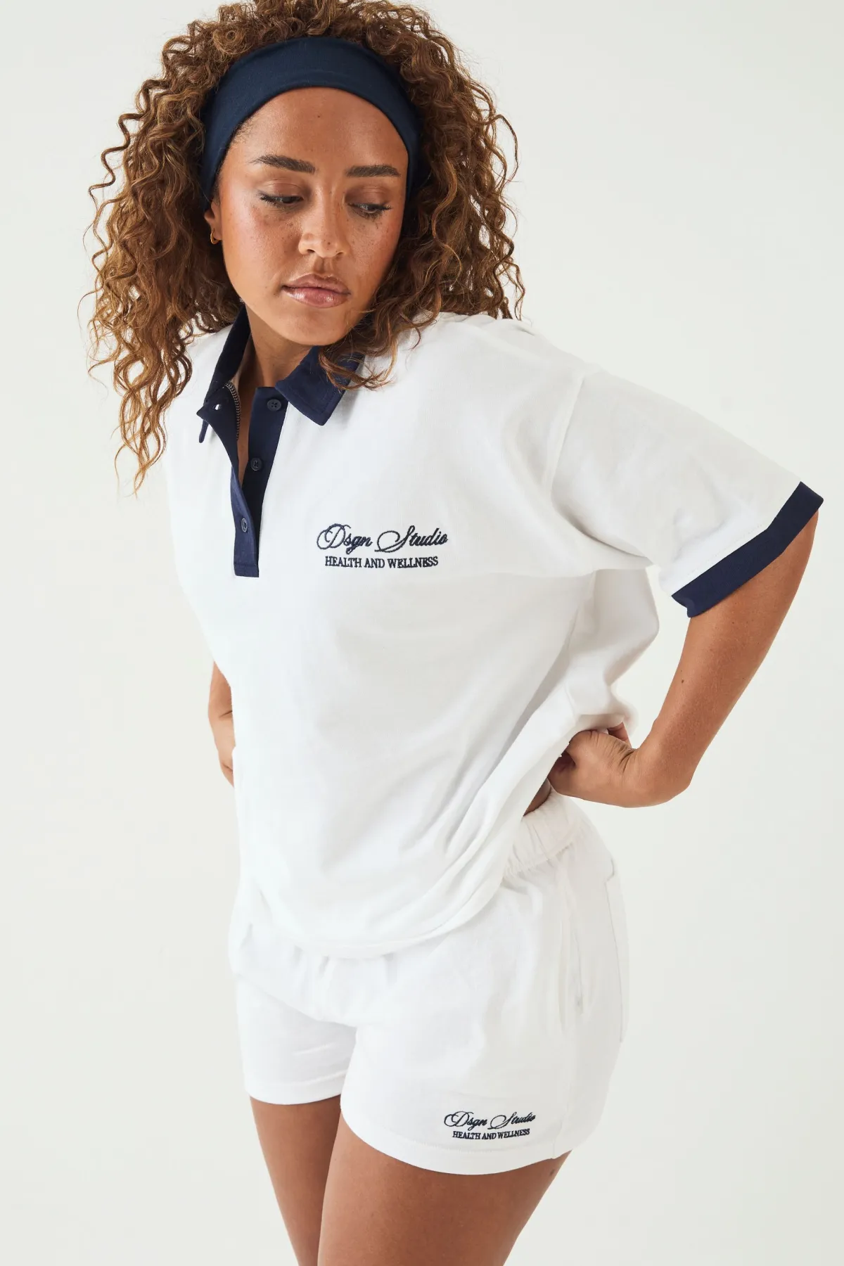 DSGN Studio Haut À Manches Courtes Avec Col<Femme Dsgn Studio|Tops