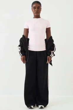 DSGN Studio Haut à Manches Courtes Côtelé Ultra Sculpt<Femme Vêtements De Sport|Dsgn Studio