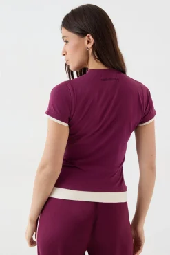 DSGN Studio Haut à Manches Courtes avec Détails de Boutons Contrastants<Femme Dsgn Studio|Tops