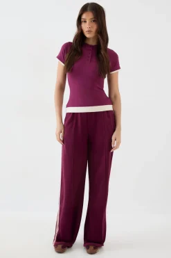 DSGN Studio Haut à Manches Courtes avec Détails de Boutons Contrastants<Femme Dsgn Studio|Tops