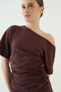 Haut À Manches Courtes Dsgn Studio Épaules Dénudées Avec Taille Cintrée