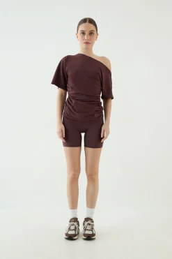 Haut À Manches Courtes Dsgn Studio Épaules Dénudées Avec Taille Cintrée