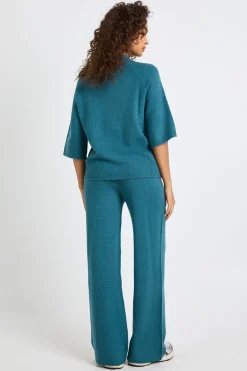 boohoo Haut à manches courtes et pantalon tricoté coordonné<Femme Pulls Et Gilets|Toutes Les Mailles