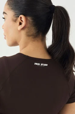 DSGN Studio Haut à Manches Courtes Sans Couture Ultra Contour Froncé Sport<Femme Vêtements De Sport|Dsgn Studio