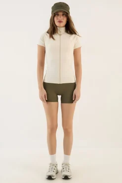 DSGN Studio Haut À Manches Courtes Zippé Sculpt<Femme Vêtements De Sport|Dsgn Studio