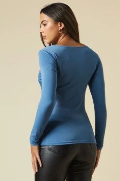 Dorothy Perkins Haut à Manches Longues avec Détail Torsadé Devant<Femme Tops