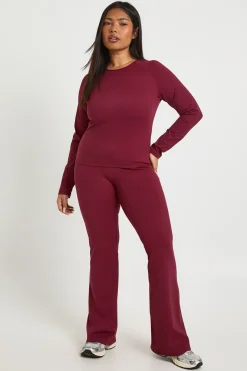 Haut à manches longues avec détails de couture ultra doux