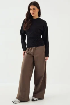 DSGN Studio Haut à Manches Longues avec Fronces Latérales<Femme Dsgn Studio|Tops