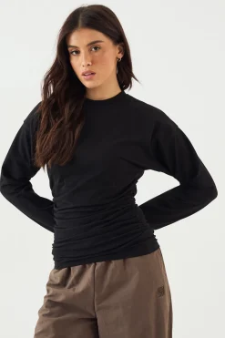 DSGN Studio Haut à Manches Longues avec Fronces Latérales<Femme Dsgn Studio|Tops