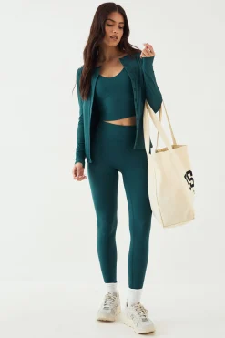 DSGN Studio Haut à Manches Longues Côtelé Ultra Sculptant avec Boutonnage<Femme Vêtements De Sport|Dsgn Studio