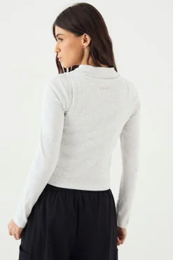DSGN Studio Haut à Manches Longues Double Épaisseur<Femme Dsgn Studio|Tops