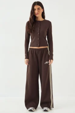 DSGN Studio Haut à Manches Longues Col Rond avec Boutonnage Traversant<Femme Dsgn Studio|Tops
