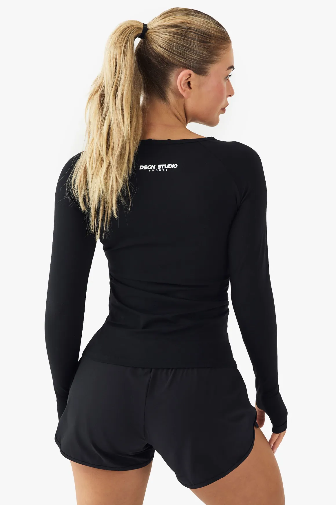 Haut à Manches Longues DSGN Studio Sports Ultra Sculpt avec Détails de Coutures