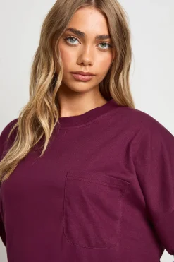 boohoo Haut à Manches Longues en Coton avec Poche Frontale<Femme Tops