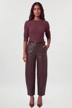 KarenMillen Haut À Manches Longues En Maille Pointelle À Panneaux<Femme Pulls Et Gilets|Toutes Les Mailles