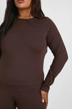 Haut à manches longues Plus Supersoft avec détails de couture