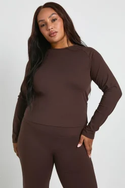 Haut à manches longues Plus Supersoft avec détails de couture