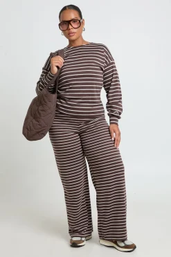 boohoo Haut À Manches Longues À Rayures Plus Soft<Femme Tops