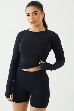 Haut à Manches Longues Sans Coutures Ultra Contour Froncé DSGN Studio Sport