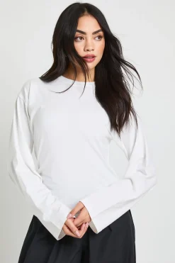boohoo Haut à Manches Évasées et Taille Cintrée<Femme Tops