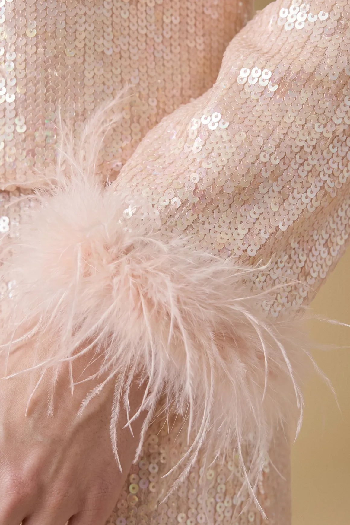 Haut À Manchettes En Plumes Et Sequins Premium Pour Enterrement De Vie De Jeune Fille