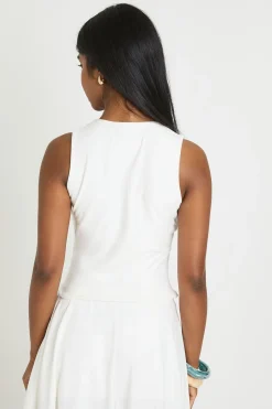 Haut À Ourlet Asymétrique Avec Détail Pincé