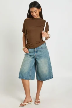 boohoo Haut Épaules Dénudées À Garniture D'œillets<Femme Tops
