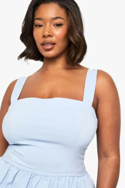 boohoo Haut peplum en bengaline Plus<Femme Tops