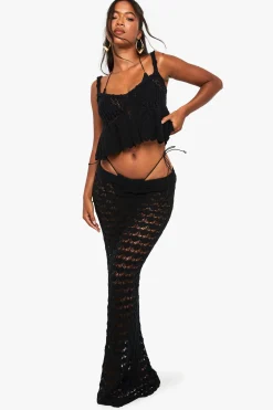 Haut peplum en crochet