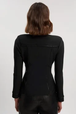 KarenMillen Haut Petite à Col V avec Détails Bandage en SYNTHÉTIQUE<Femme Pulls Et Gilets|Toutes Les Mailles