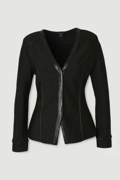 KarenMillen Haut Petite à Col V avec Détails Bandage en SYNTHÉTIQUE<Femme Pulls Et Gilets|Toutes Les Mailles